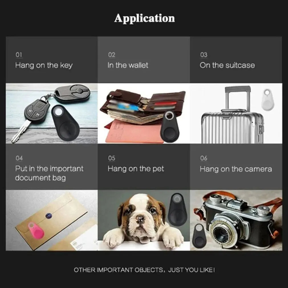 Mini Dog GPS Bluetooth 5.0 Tracker Anti-Lost Device Round Anti-Lost Device Pet Kids Bag Wallet Tracking Smart Finder Locator