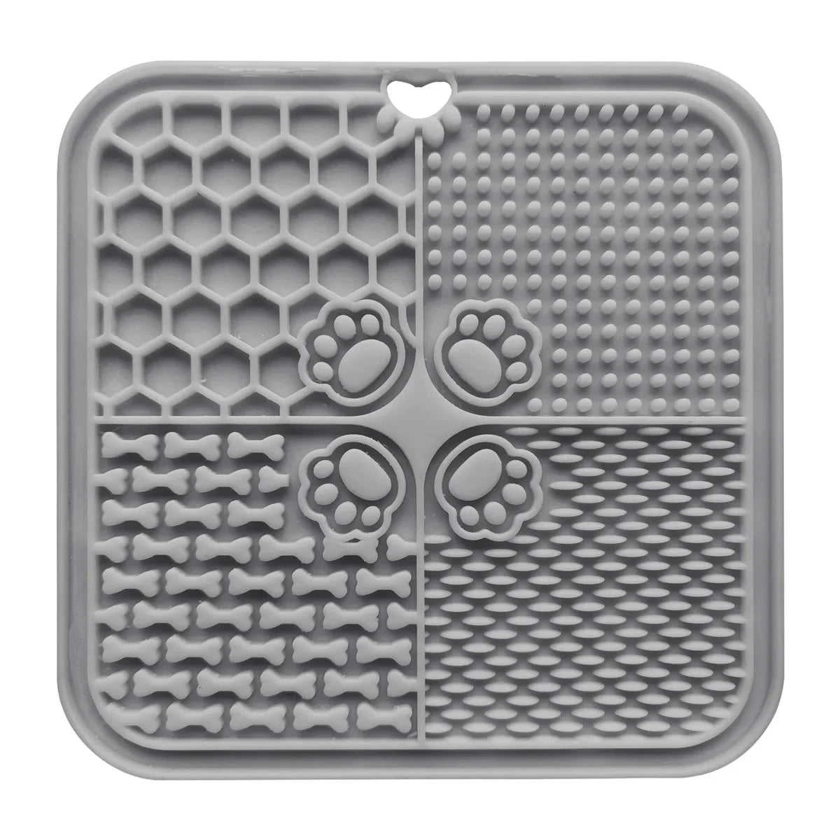 Silicone Pet Slow Feeder Lick Mat with Suction Cups – Anxiety Relief for Dogs & Cats + Bonus Scraper Happy Woof Meow
