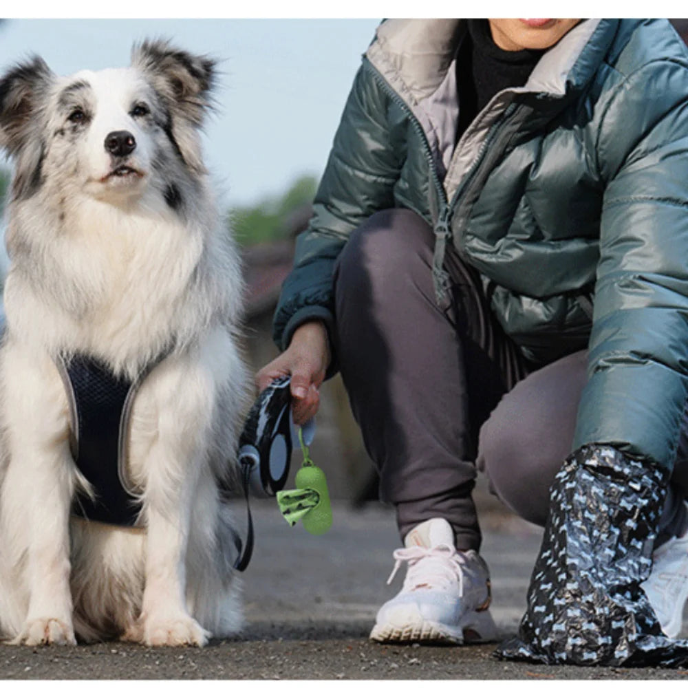 ポータブル犬用うんち袋ディスペンサー ゴミ袋ケースキャリア 屋外用ゴミ収納ボックス 猫子犬ペット用ゴミ袋ホルダー用品