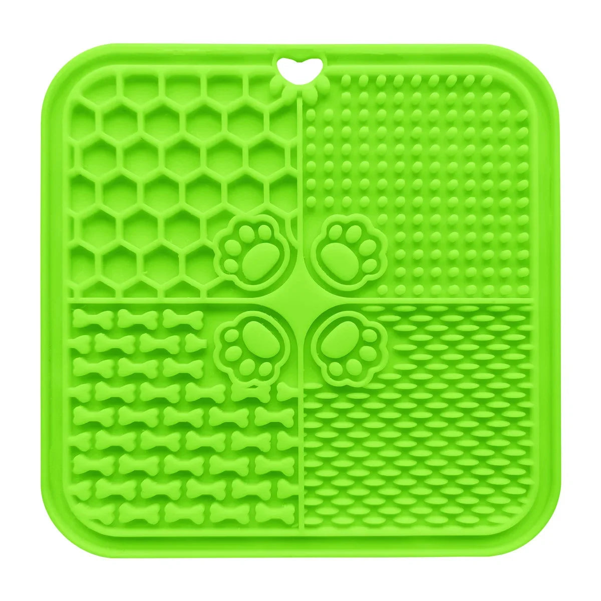 Silicone Pet Slow Feeder Lick Mat with Suction Cups – Anxiety Relief for Dogs & Cats + Bonus Scraper Happy Woof Meow