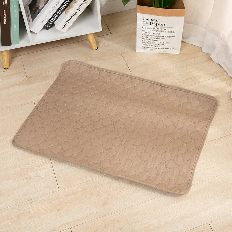 Reusable Dog Pee Pad Blanket – Washable, Highly Absorbent Pet Training Mat & Car Seat Protector Happy Woof Meow