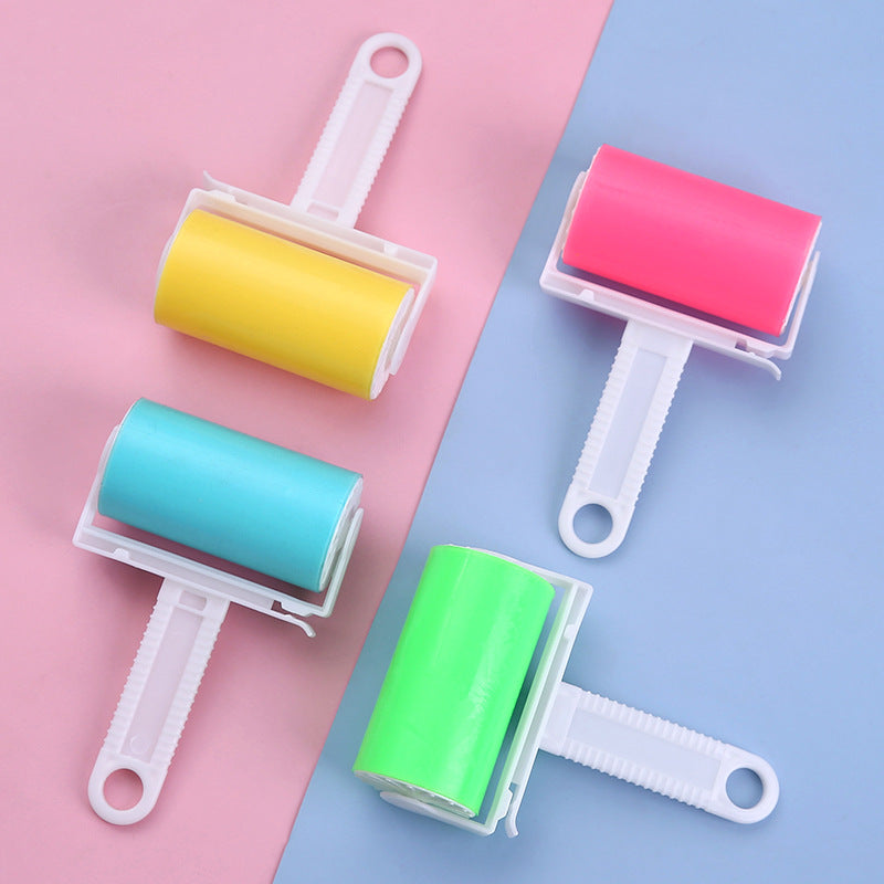 Washable Clothes Hair Sticky Roller Reusable Portable Home Clean Pet Hair Remover Sticky Roller Carpet Bed Sofa Dust Collector